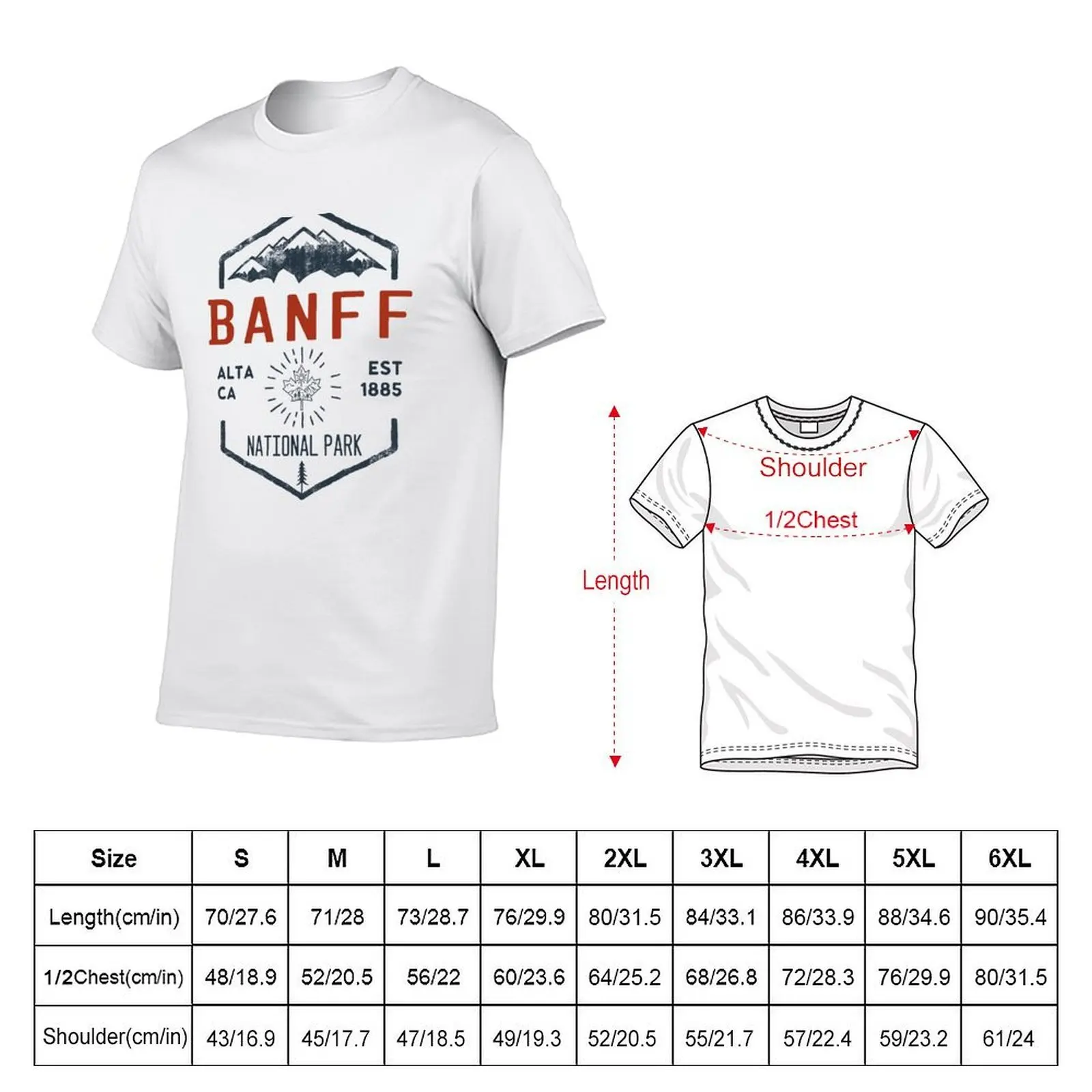 Banff National Park Canada T-Shirt plus size clothes baggy shirts designer t shirt men