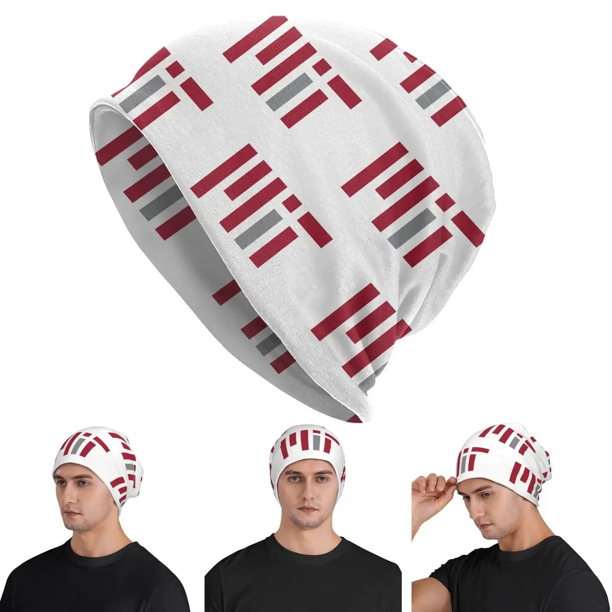 MIT University Warm Knitted Cap Hip Hop Bonnet Hat Autumn Winter Outdoor Beanies Hats for Unisex Adult