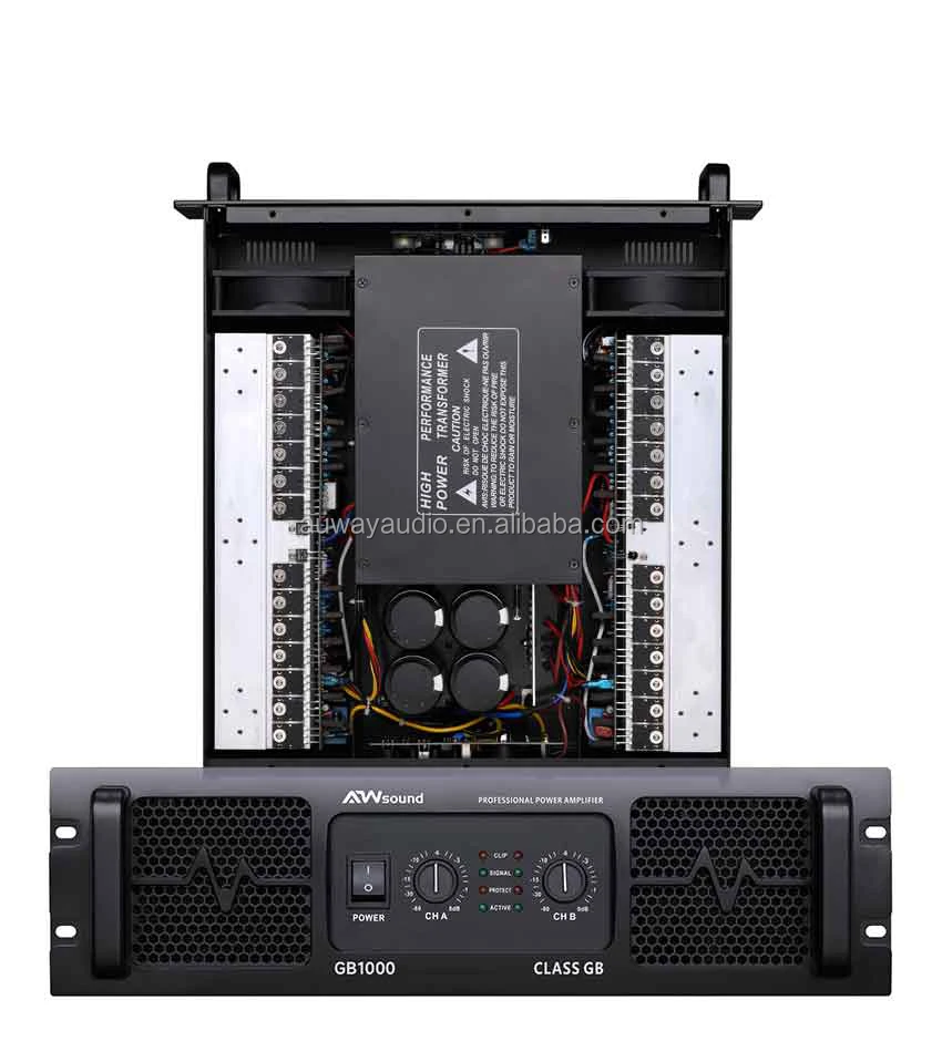 1000watts Power Amplifier CLass GB High Power 1000W 2 Channel 2U Linea