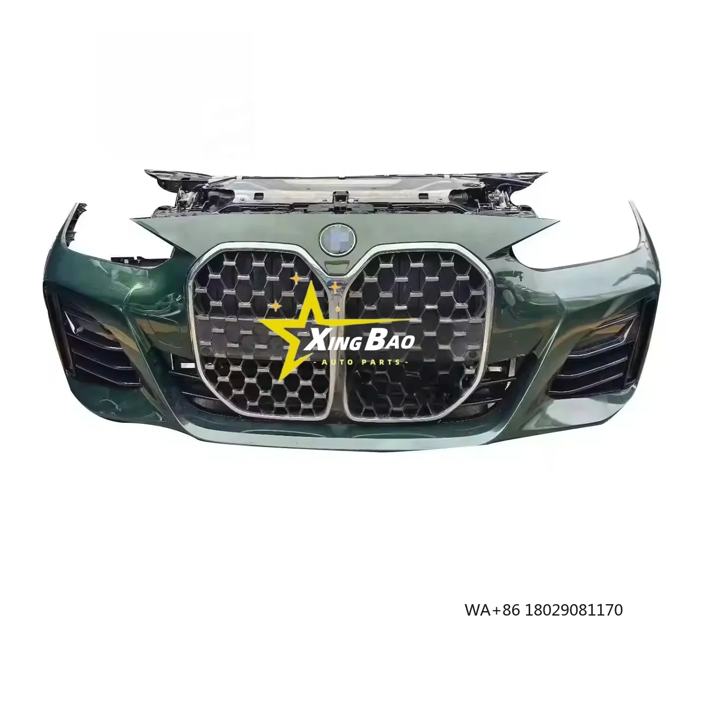 

Б/у автомобильный бампер в сборе для 4-й серии G22 G23, включая решетку капота двигателя и переднюю губу со стоп-сигналом, различные