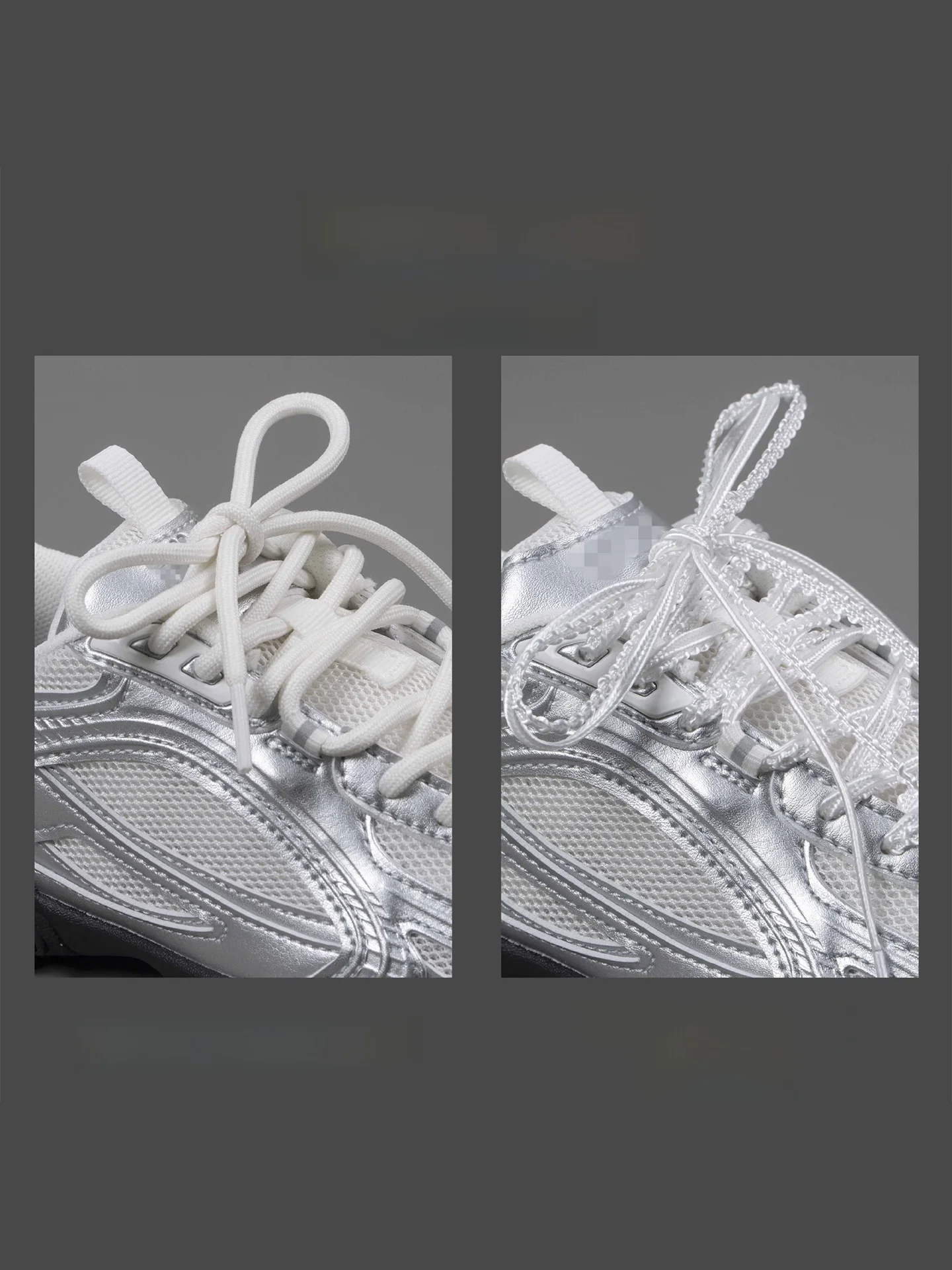 Silver Corner King round Women's Shoe Laces Suitable for KR  Ballet Shoes Dequn Female Model Footwear Accessories