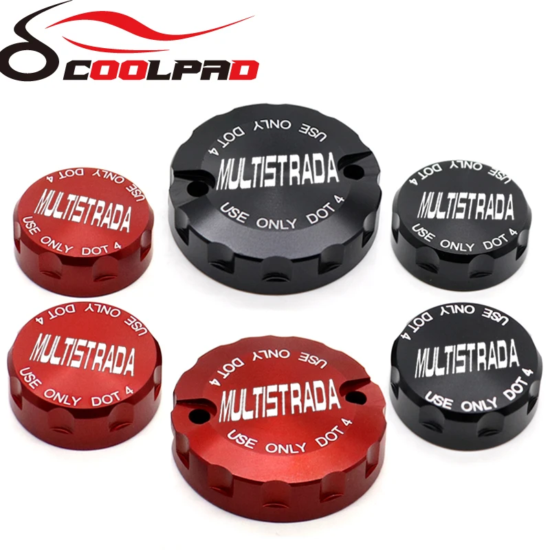 Cubierta de depósito de freno y embrague delantero para DUCATI Multistrada 1200 1260 V4, tapa de tanque de combustible, piezas de bomba de aceite de motocicleta, accesorios