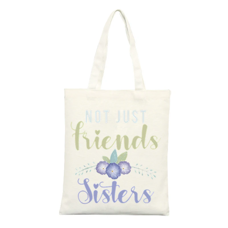 Women's Floral Letter Print Canvas Tote Bag, Casual Style for Daily Use and Shopping Outings