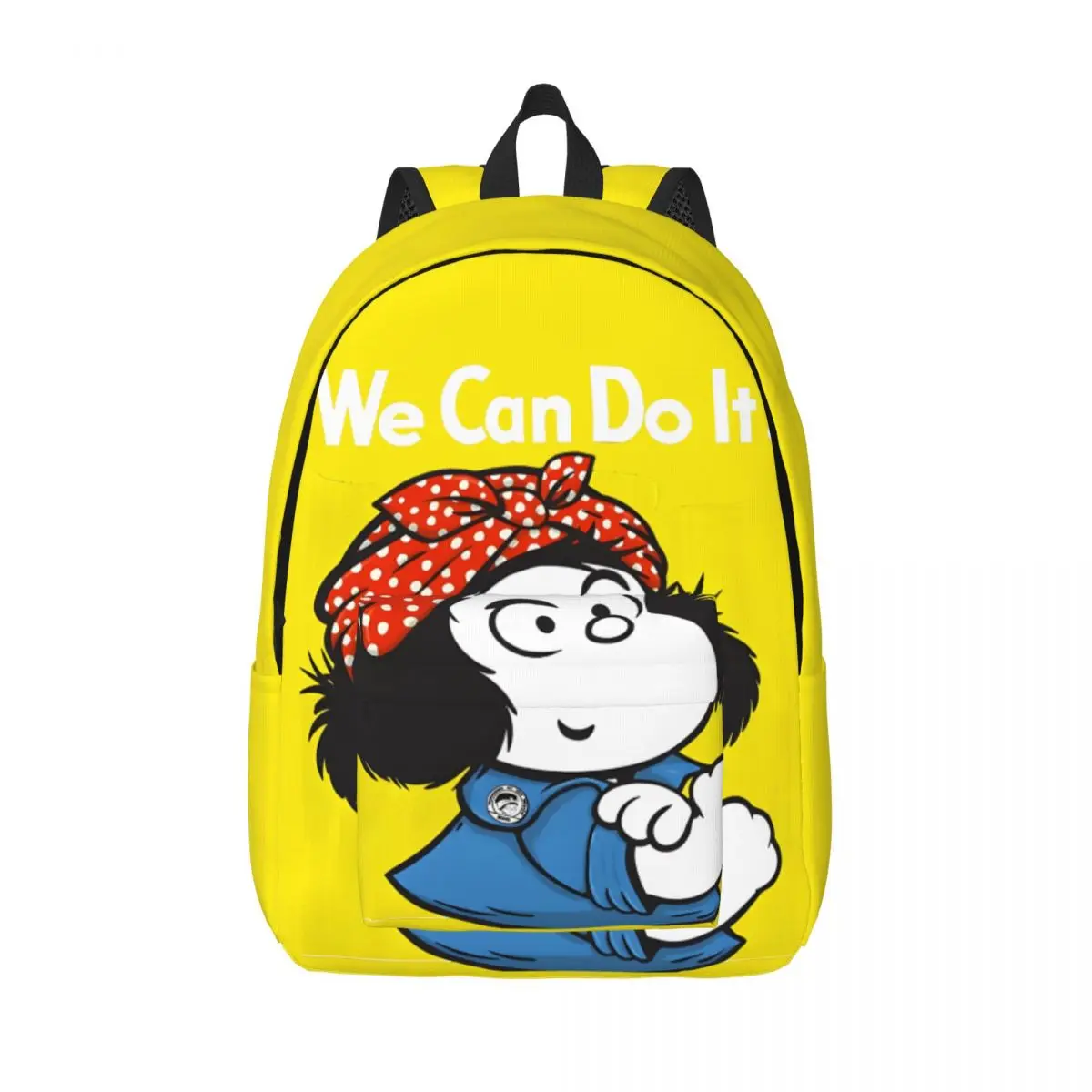 Picnic Fit Retro Washable Harajuku Design Mafalda College Bag For Kid Bookbag Birthday Gift