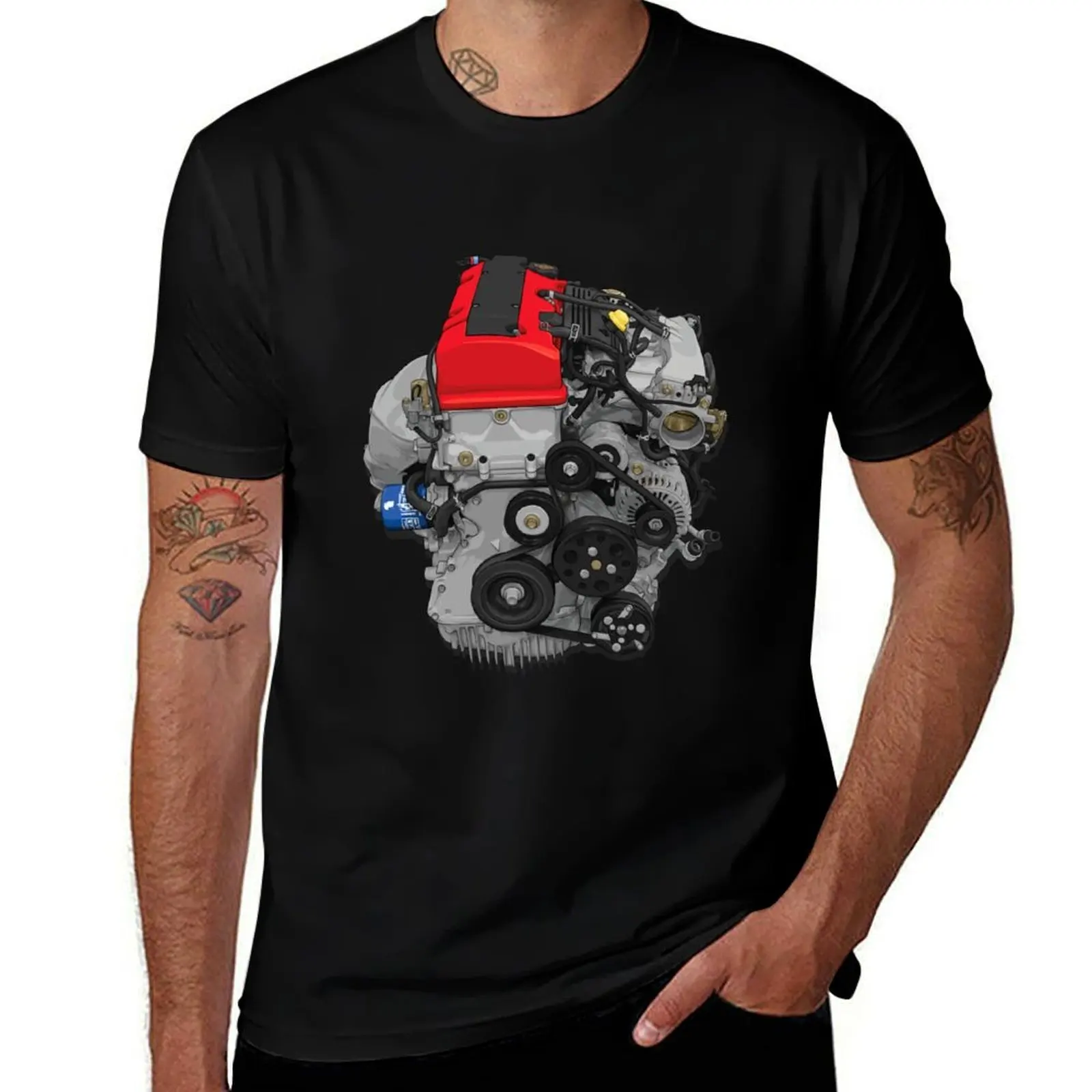 F20c Engine illustration (s2000/s2k) T-Shirt Lightweight Running Sports T-Shirt