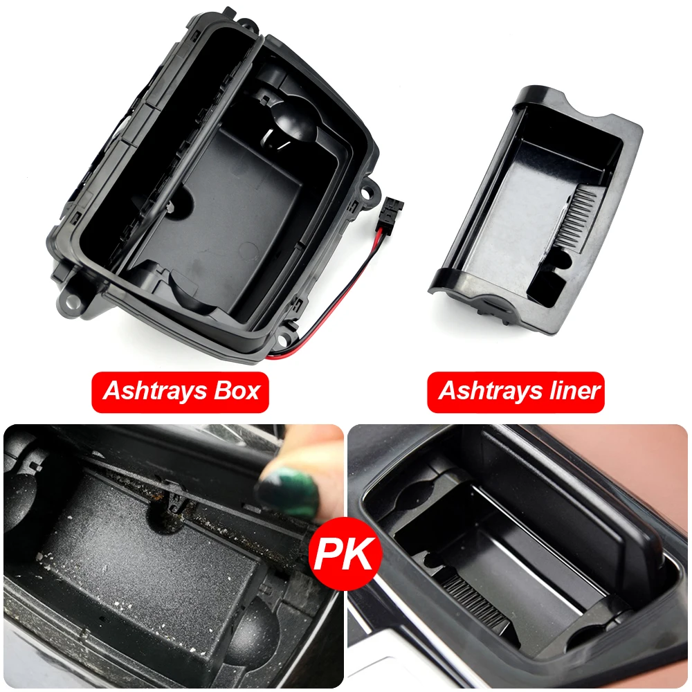 صندوق تجميع منفضة سجائر وحدة التحكم المركزية لسيارات BMW 5 Series F10 F11 F18 2010-2016 520 523 525 528 530 535