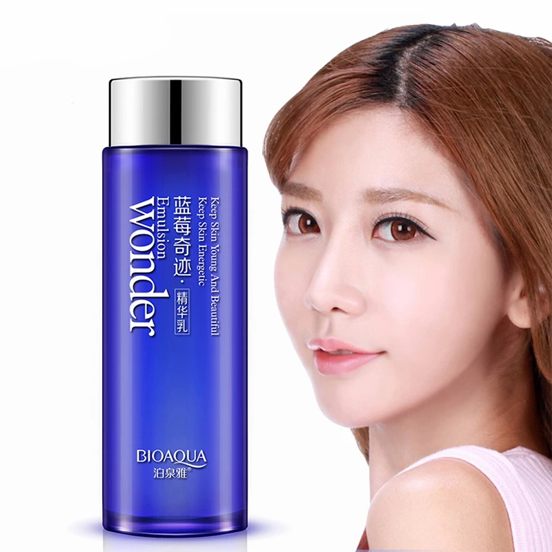 BIOAQUA Blueberry Essence Emulsion Skin Care Anti-Aging Whitening Cream Wrinkle Removal Face Lotion Korean Cosmetic 120ml