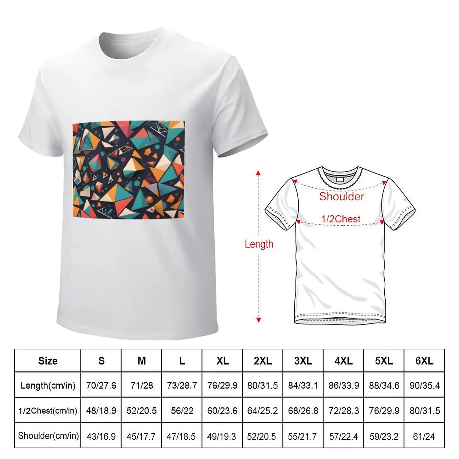 Abstract Geometry at Its Finest: Shape Play & Patterns (284) T-Shirt anime customs t shirt men