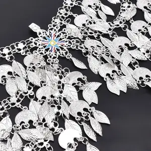 Flagal de estilo asirio Hojas de borde de las mujeres Joyas de cabello Declaración étnica de la banda del cabello Maang Tikka Diadema 8 mejores ventas de bandera asiria - №5