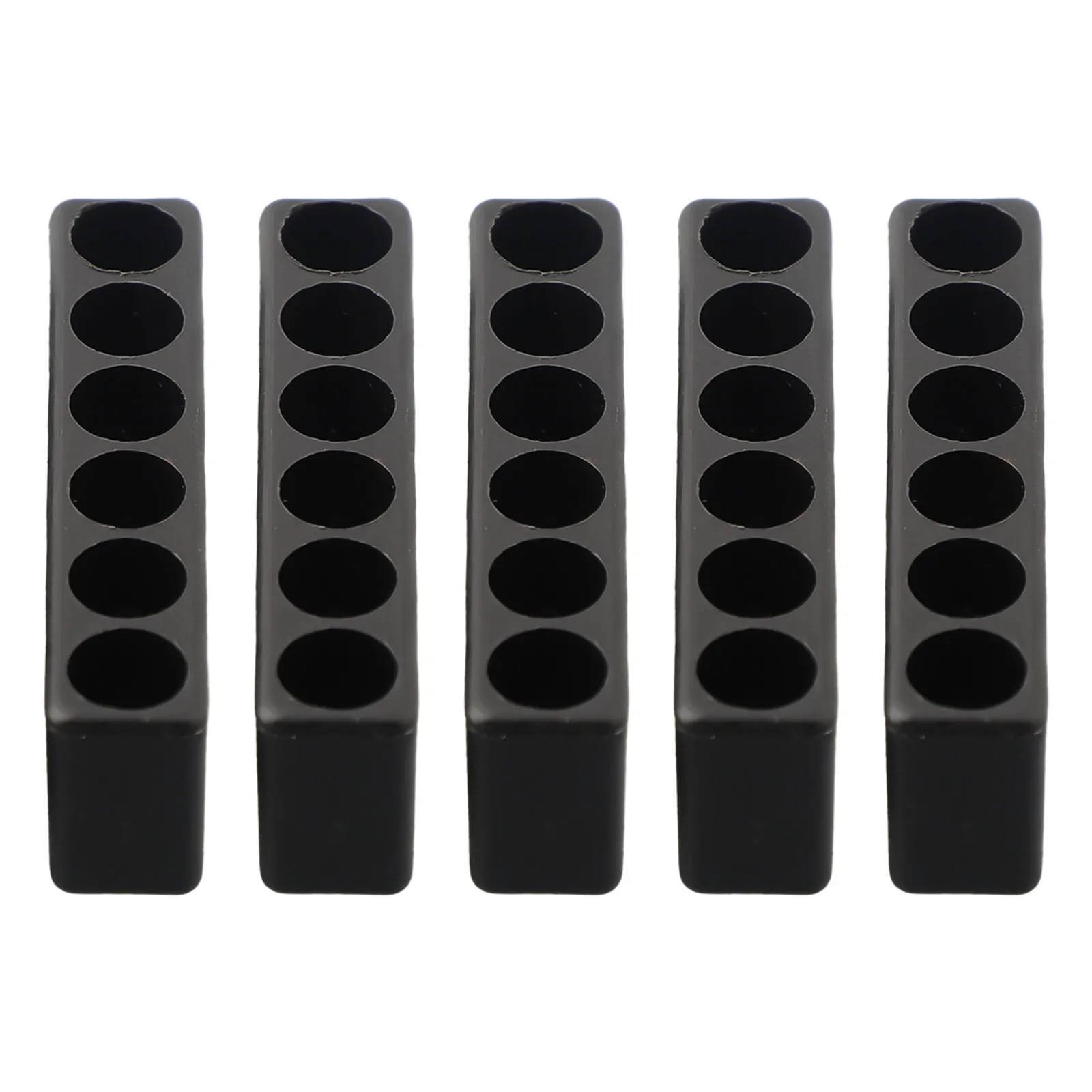 5Pcs Bit Holder 6 Hole 1/4 Hex Shank Screwdriver Plastic Screwdriver Storage Screwdriver Bit Holder Drill Bit Storage Box