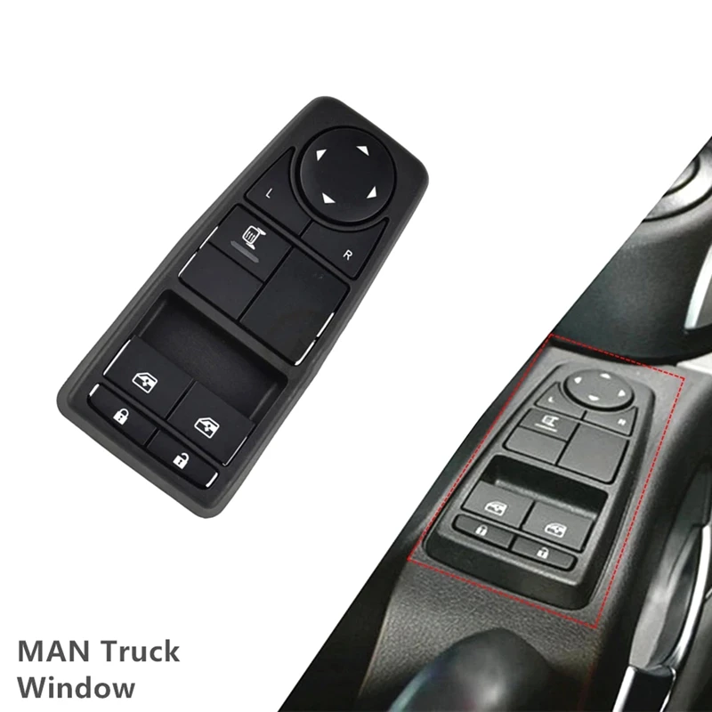 Power Master Window Switch Power Window Control Switch For MAN TGS TGX TGL TGM Trucks Window Lifter Control Switch 81258067094