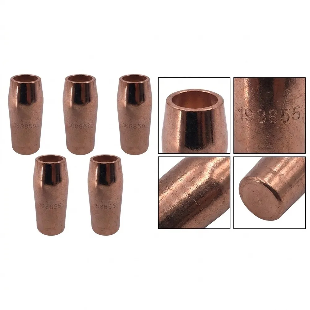 5 Pieces Nozzle 198855 Size 58 Inch Suitable for Miller for spoolmatic 15A 30A for Pro for XR Series for mig Welding Consumables