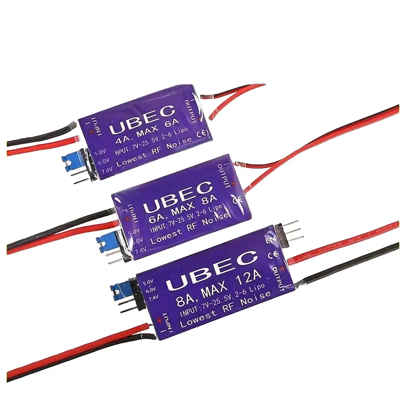 

UBEC step-down module 4A 6A 8A receiver power supply module external voltage regulator servo motor control power supply 4-6S