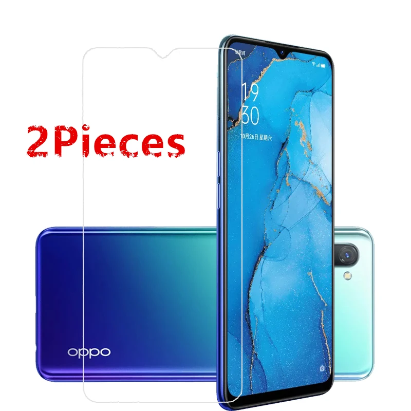 2PCS For OPPO Reno 3 Glass For OPPO Reno 3 Tempered Glass Film Glue Hard Phone Screen Protector Protective Glass for OPPO Reno3