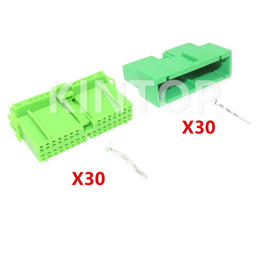 1 Set 30 Pins Auto Unsealed Male Female Connector For Honda IL-AG5-30S-D3C1 Green Automotive Instrument Wire Socket AC Assembly