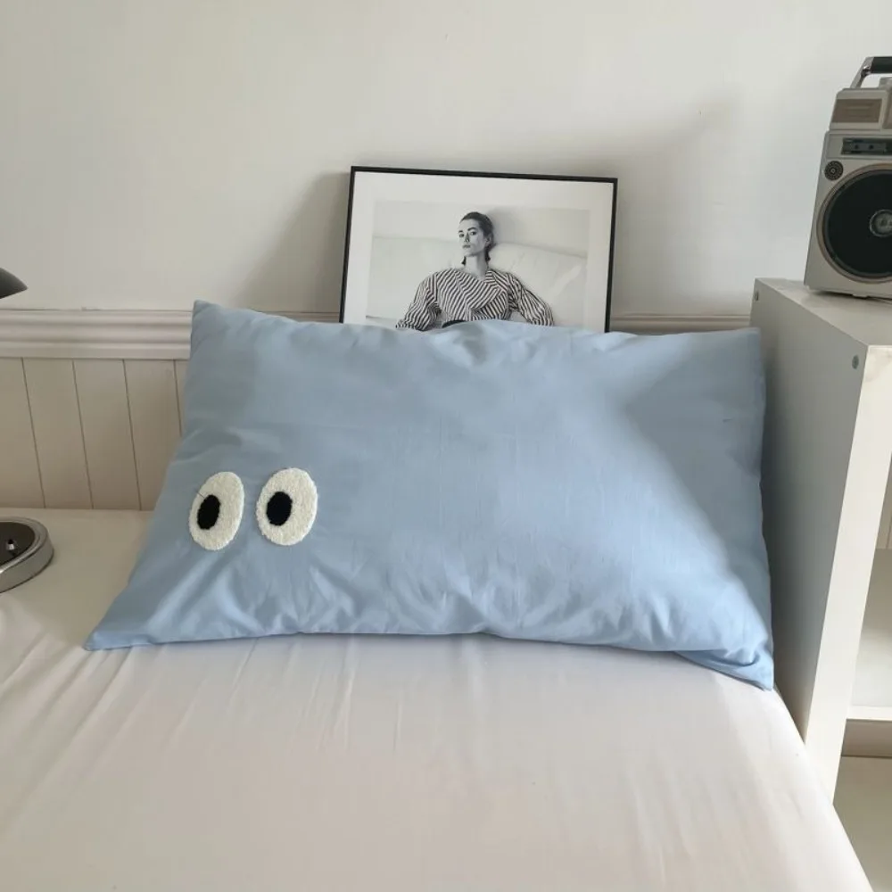 

2PCS Portable Comfortable Soft Pillow Cover Machine Washable Cartoon Pillow Case Polyester Rectangular Cushion Cover Living Room