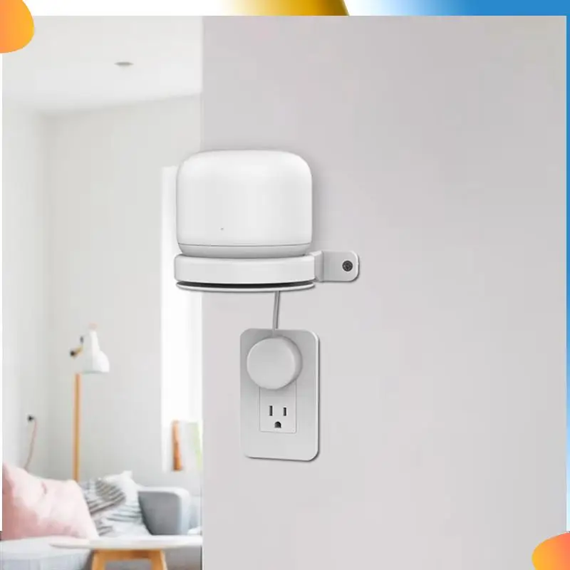 Soporte de pared B48A para enrutador inalámbrico Echo Dot para Google Nest Wifi colgador de montaje en pared para Google Nest Wi