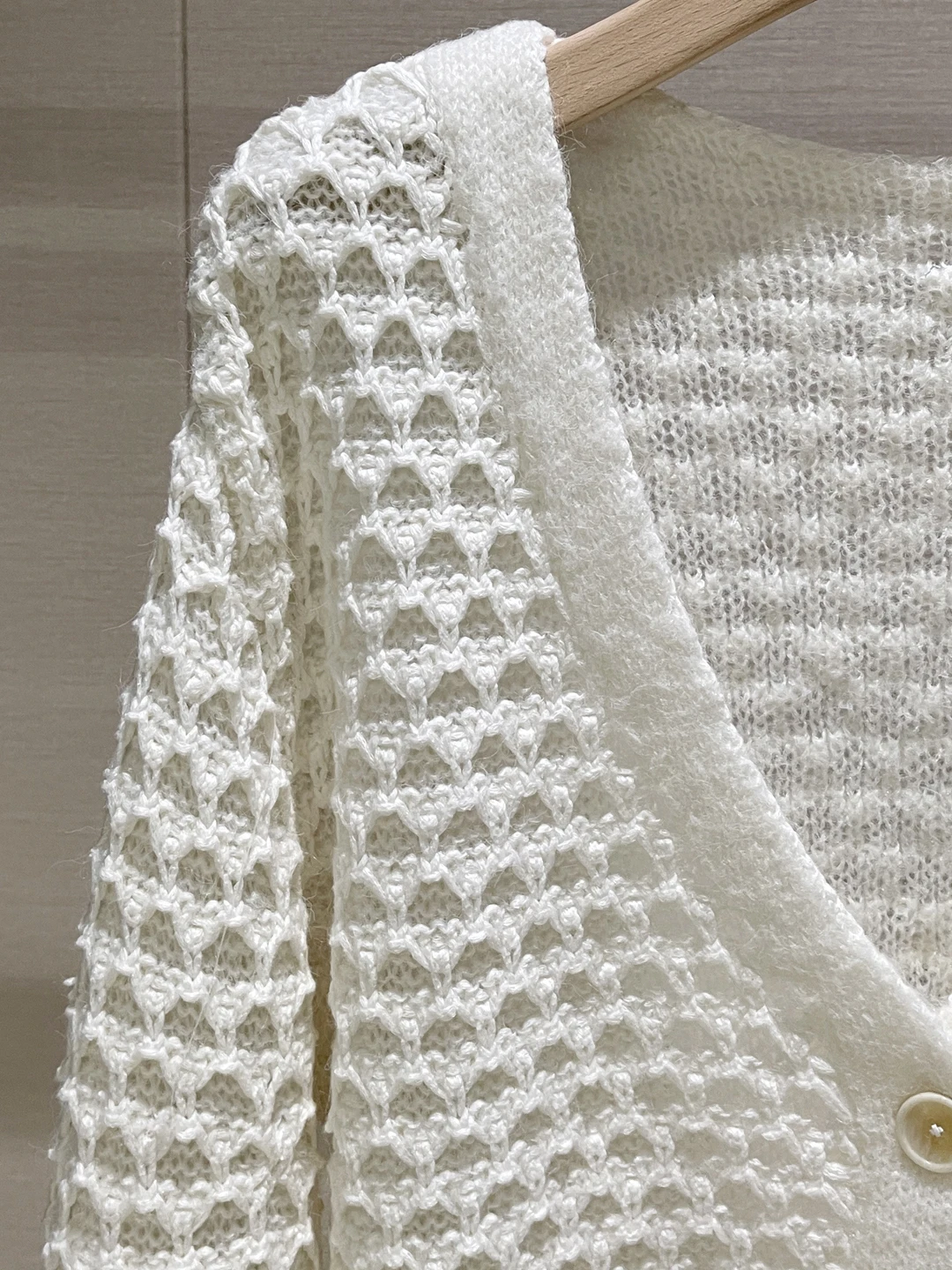 Ele V-Ne Maglione lavorato a maglia Cardigan aperto bianco monopetto da donna Sweet Sle Winter Faion Casual Pelle traspirante-Fr...