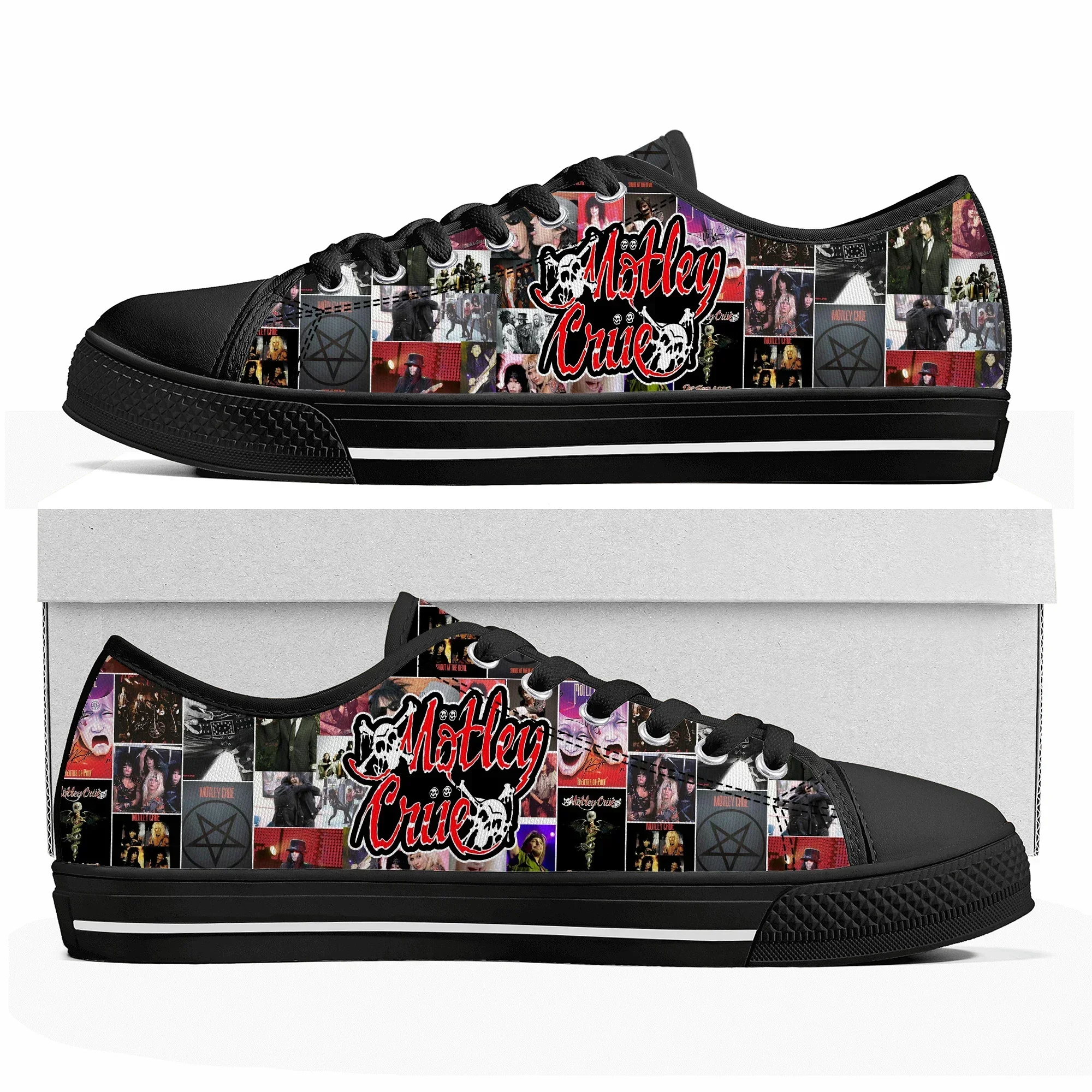 

Кеды Band 80S Metal Vintage Custom C-Crue Low Top для женщин и мужчин, высококачественные повседневные кеды M-Motley из канваса, изготовленные на заказ