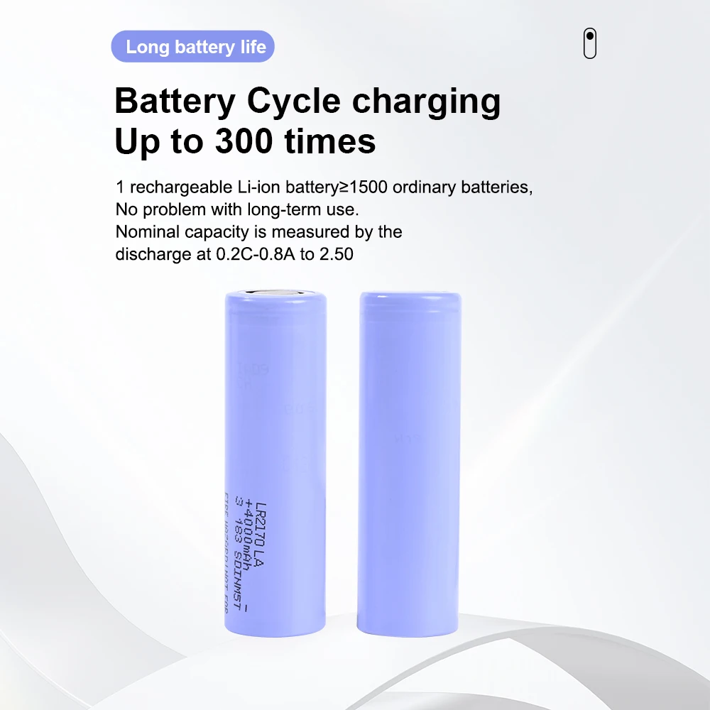 Lithium ion rechargeable battery with a capacity of 4000mAh and a large capacity of 3.6V can be used for power tools