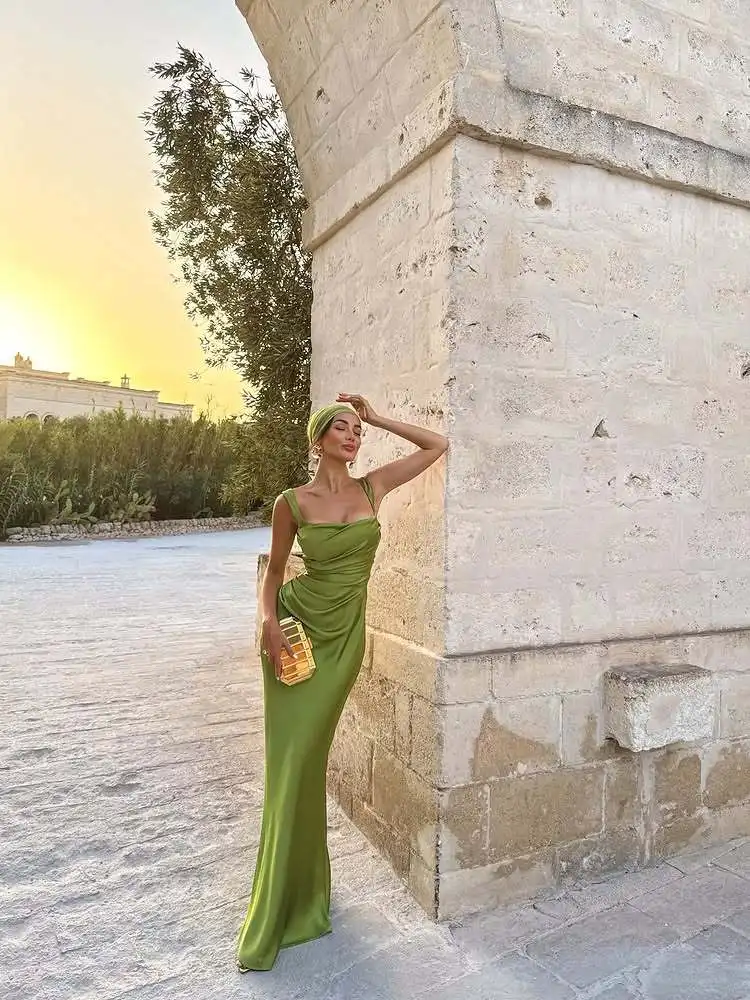 Mingmingxi Kleid für formelle Anlässe, Damen-Maxi-Korsettkleid, Satin, sexy Schnürung, elegantes Hochzeitsgastkleid mit Schal