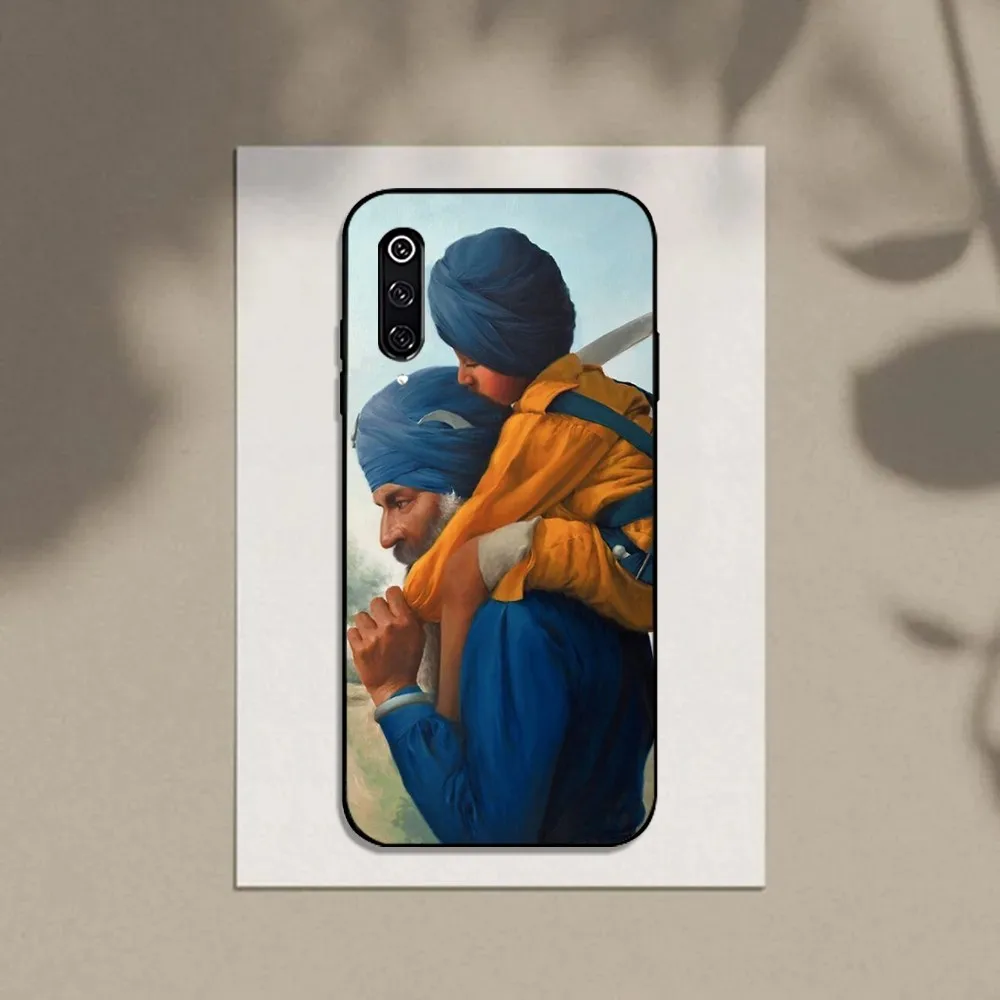 Nihang Singh Sikh Warrior Phone Case For Xiaomi 11 Redmi Note 11 5G 8T 9A 9 10T Note8Pro Note9 12SUltra Black Case