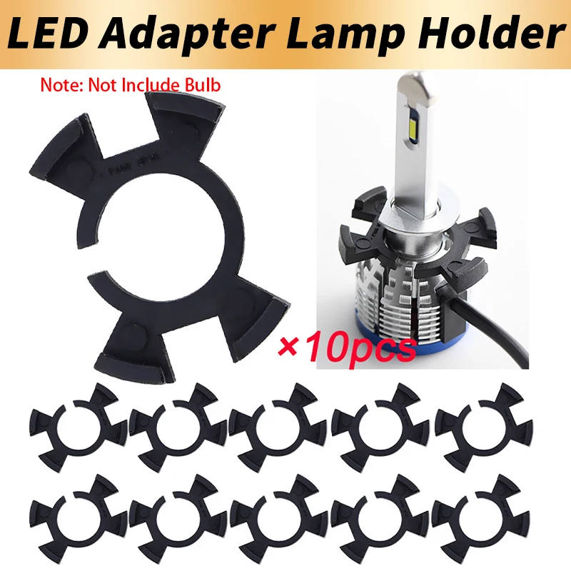10PCS H1 Special LED Headlight Bulb Holders Base Adapter For Honda Prelude CR-V Odyssey Civic For Acura RSX ect For Geely Vision
