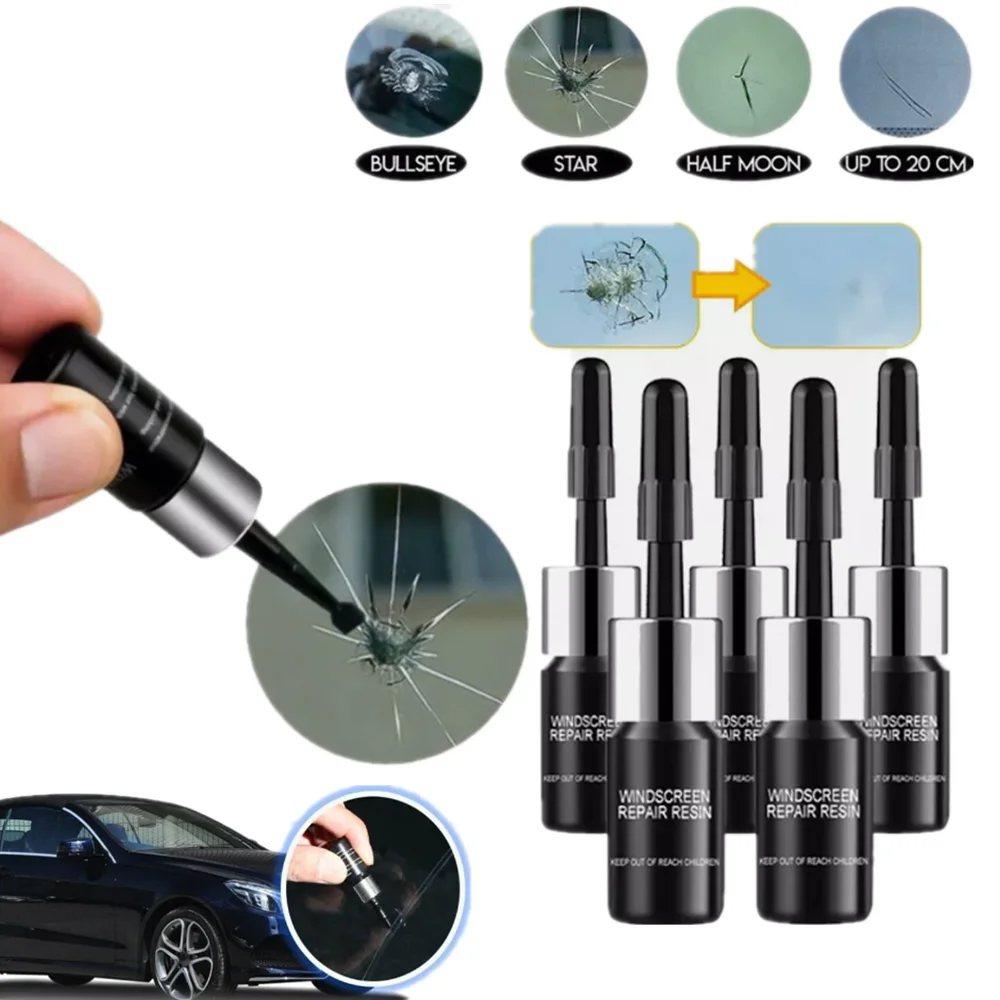 

Hot Windshield Glass Crack Repair Fluid Car Window Glass Curing Glue Auto Vehicle Scratch Wax Glass Crack Scratch Repair Kit