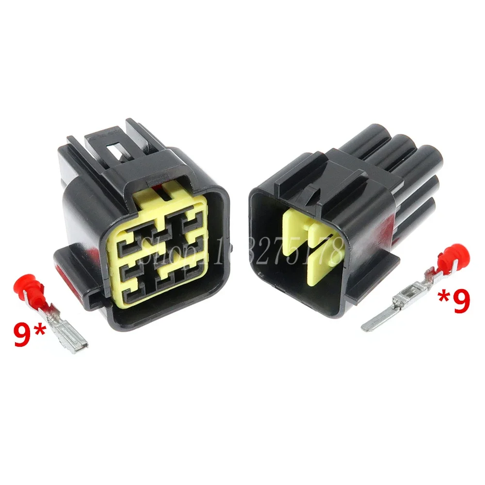 1 Set 9 Pin FW-C-9M-B FW-C-9F-B Car Waterproof Wire Harness Connector Automotive Accessories Electric Cable Socket
