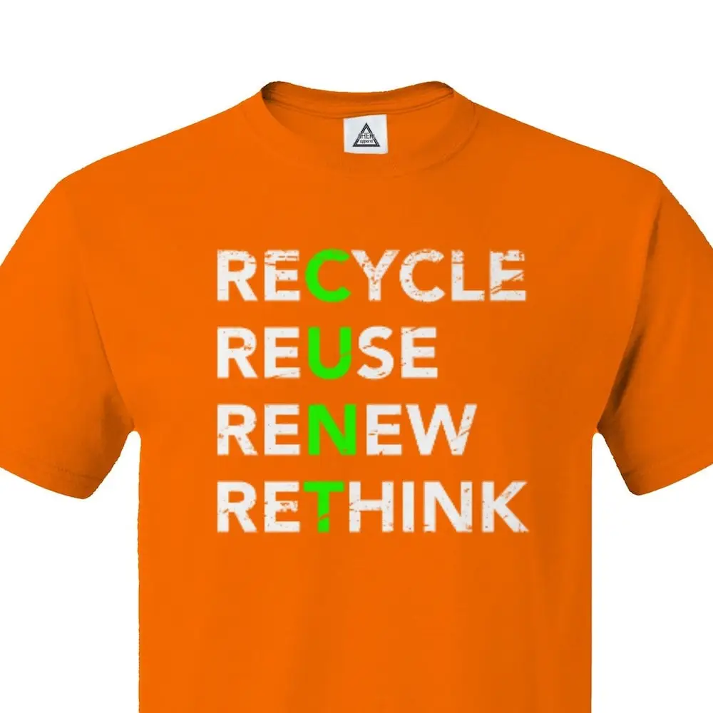 Recycle Reuse Renew Rethink Funny Joke Adult Humor T Shirt