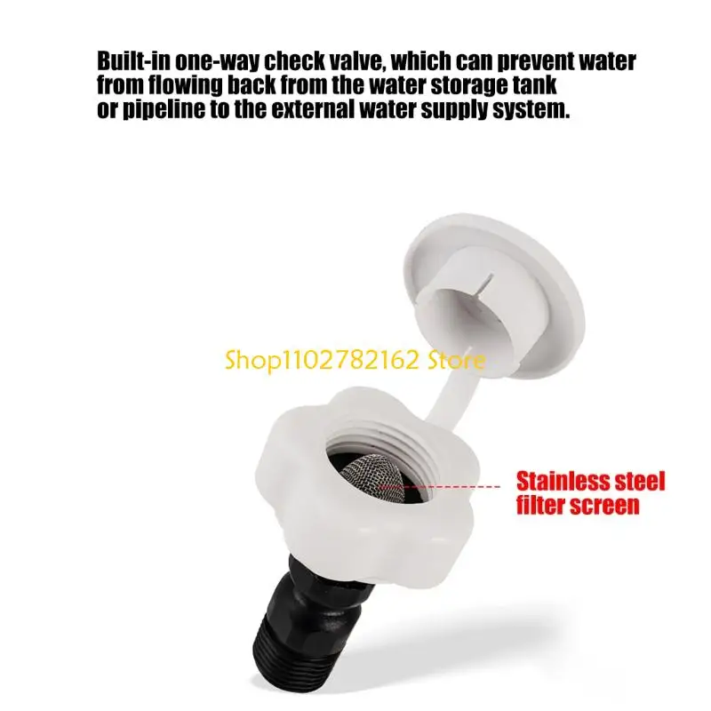 

547B High Strength Plastic Water Inlet with Simple Tool Setups Small Size for Reliable Water Supply During Road Trips