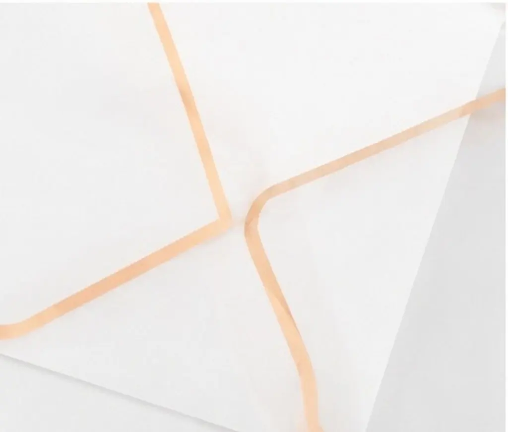 10Pcs Wedding Invitation Envelope For Birthday Greeting Cards Christmas Card Envelopes Blank Gold Foil Letter
