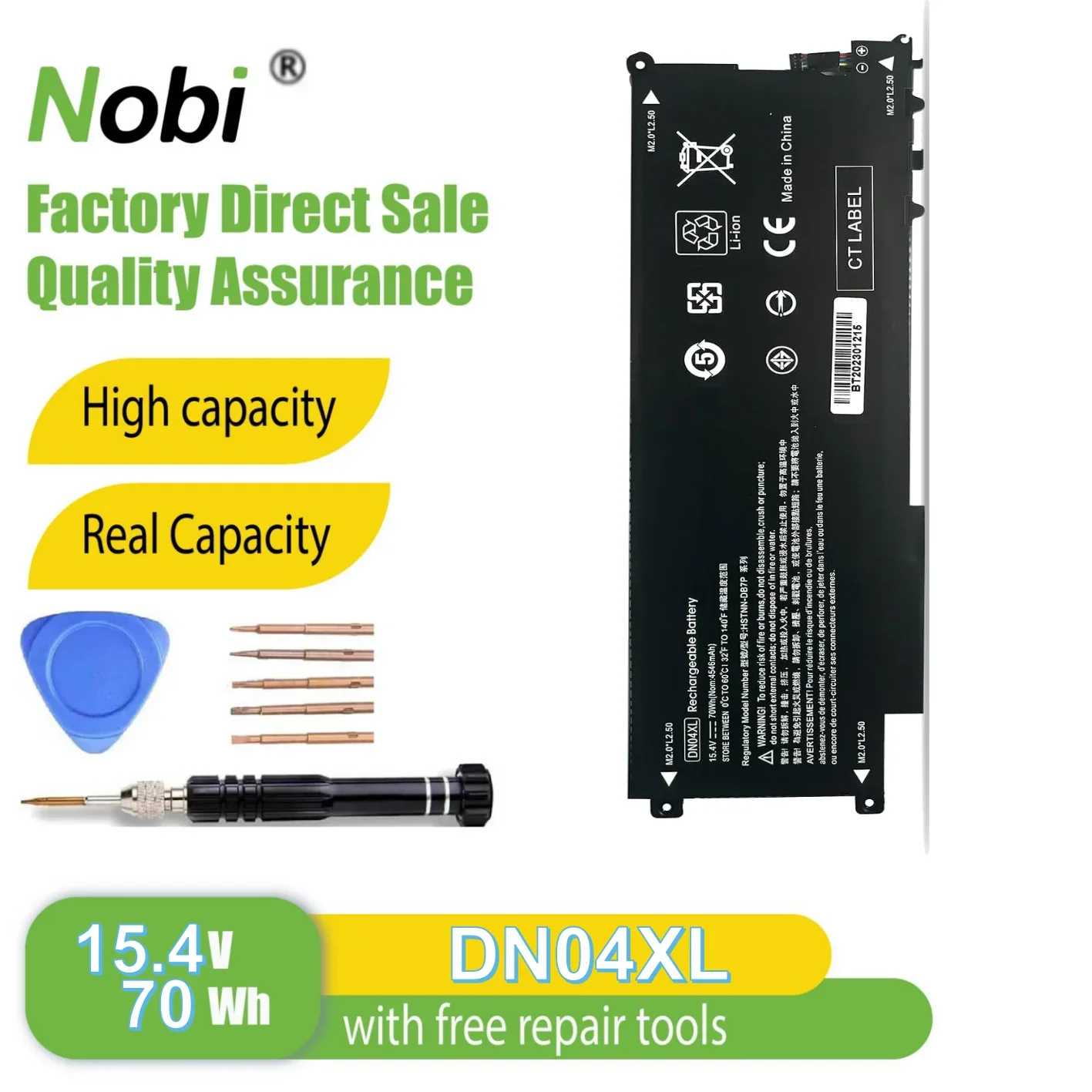

Nobi DN04XL 856301-2C1 HSTNN-DB7P 856843-850 856843-855 HSN-Q01C 4ICP6/60/72 battery for HP ZBook X2 G4 3FB84UT 3FB88UT