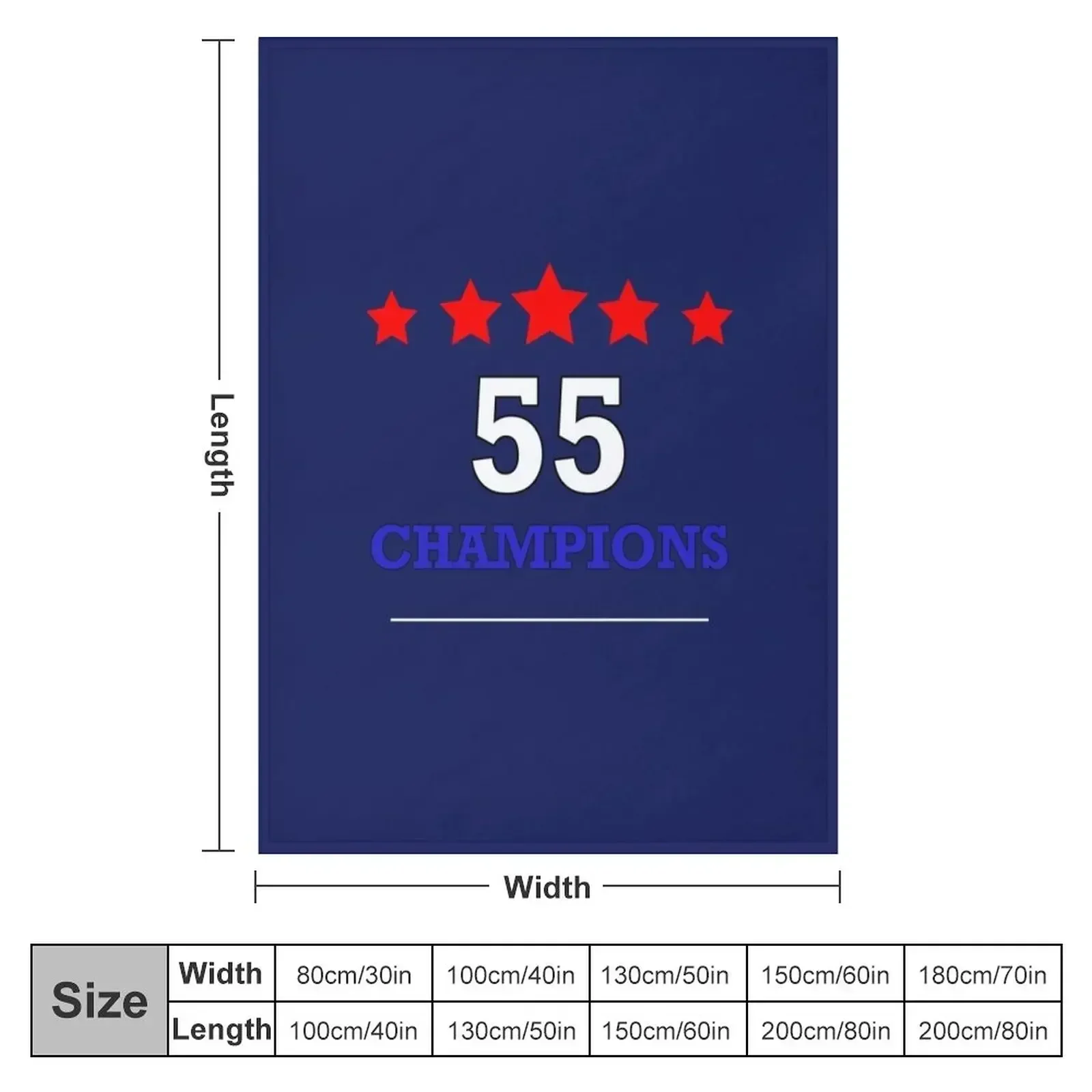 Rangers 55 Champions Throw Over Cover Throw Blanket couch cozy soft plush fuzzy picnic outdoor blanket