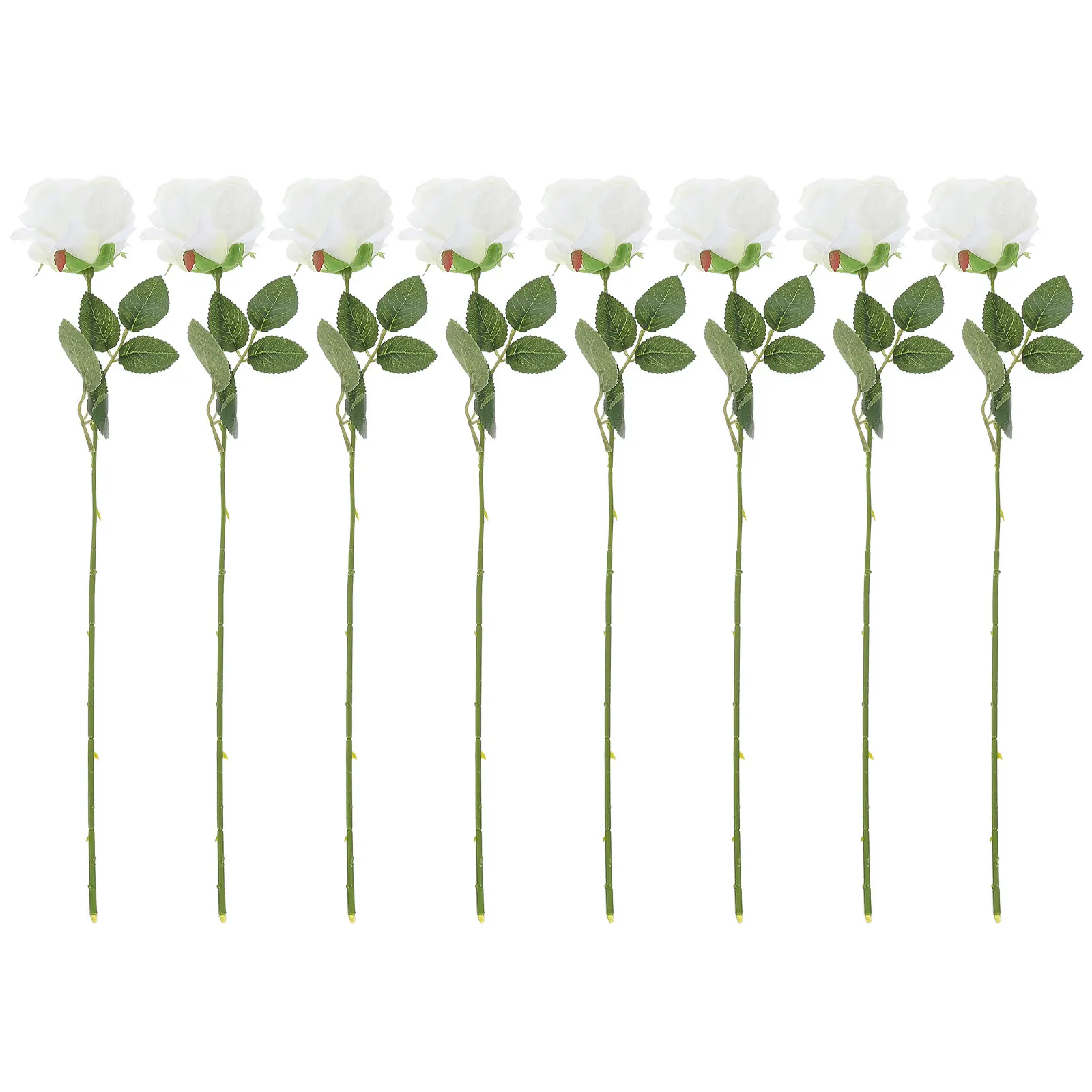 

9 Pcs Roses with Iron Wedding Rose Decor Stems for Home Wedding Decor Fake Rose Flower Stylish Everlasting Blooming