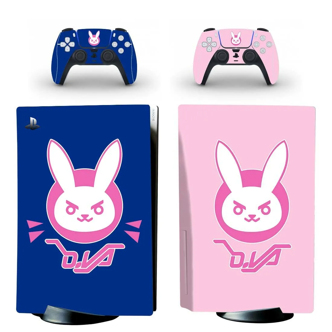 

New for Overwatch DVA PS5 Disc Skin Sticker Protector Decal Cover for Console Controller PS5 Disk Skin Sticker Vinyl