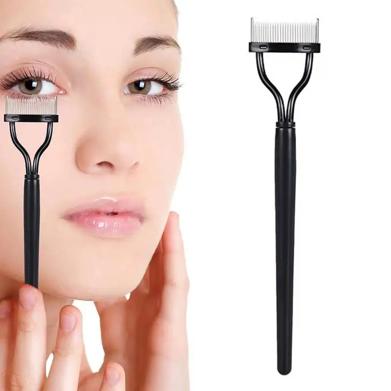 1 pz in metallo inox piegaciglia separatore di ciglia pennello per ciglia pettine Mascara Curl bellezza trucco separatore di ciglia strumento cosmetico