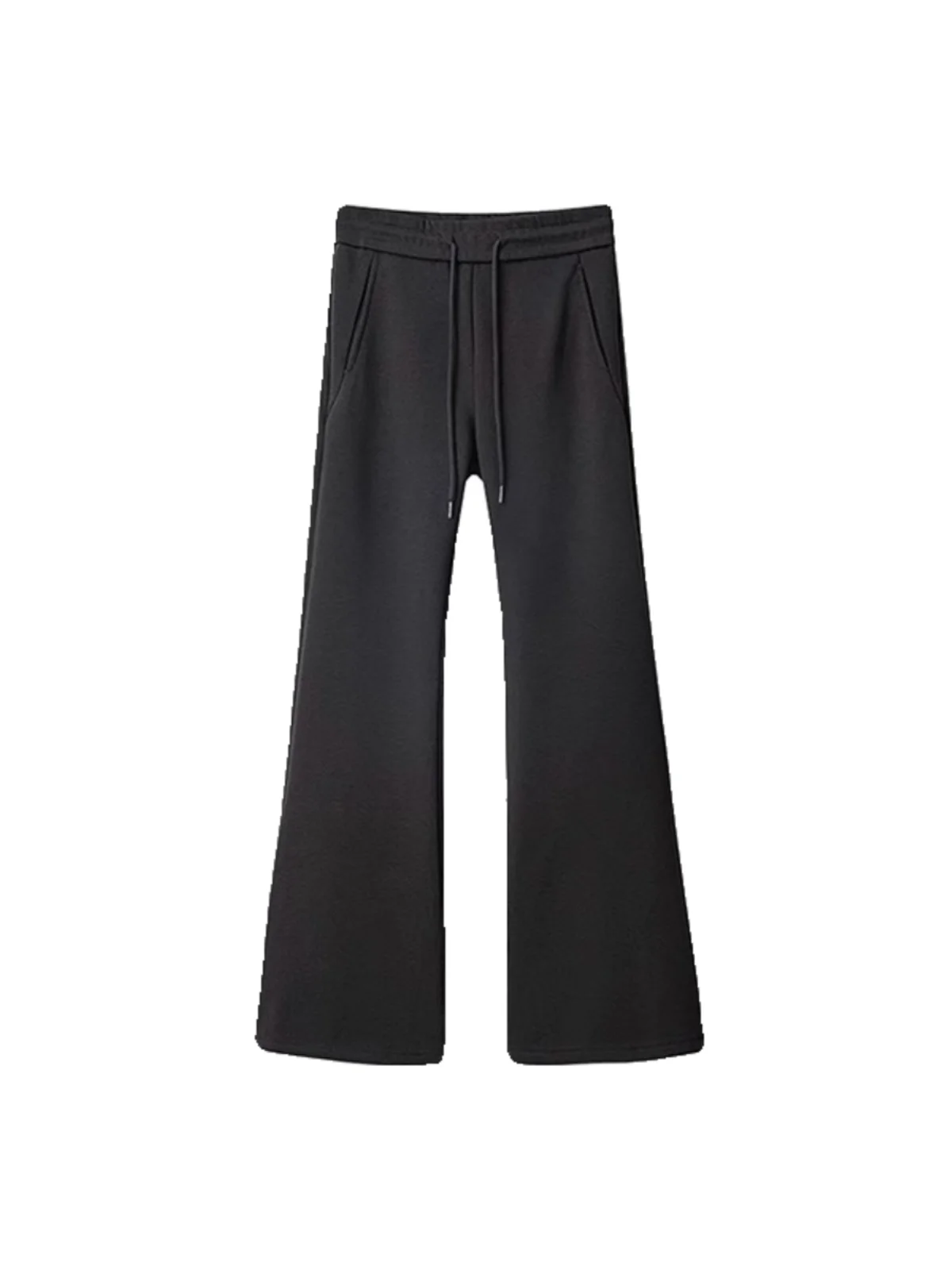 Pantalon de sport décontracté évasé pour femme, style américain, automne-hiver, grandes tailles, couvrant les hanches, amincissant, polyvalent, coupe poire...