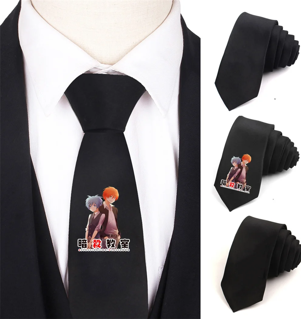 

Kids Necktie Anime Assassination Classroom Necktie Boy's Children Necktie Cotton Neck Tie Teenager Neck Tie Necktie