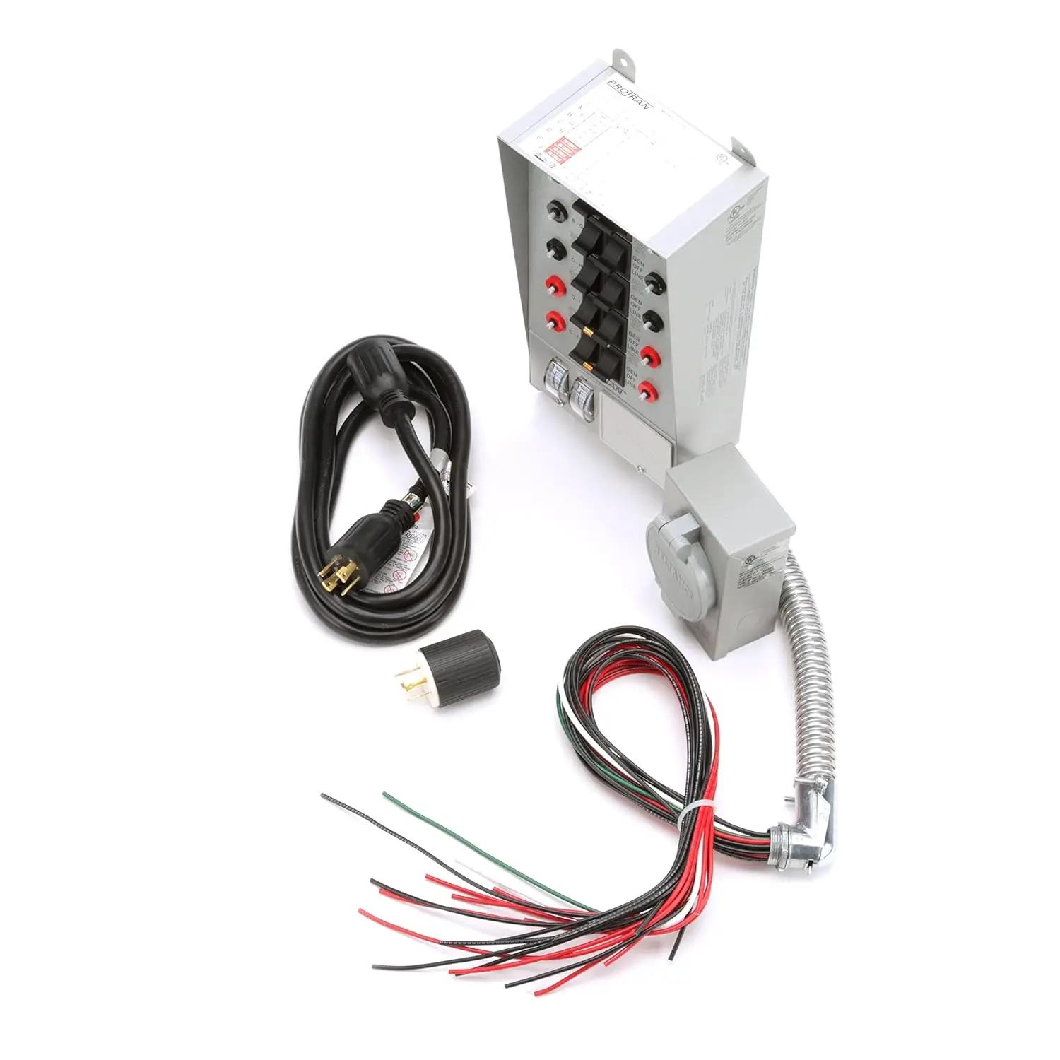 Reliance Controls 31410crk Pro/Tran 10-Circuit 30 Amp Generator Transfer Switch Kit, Grijs