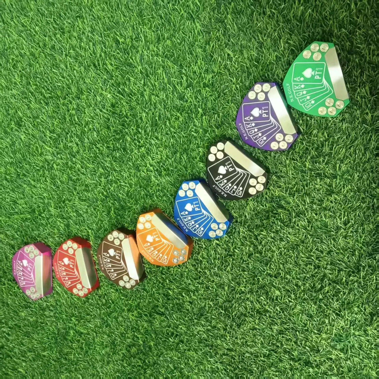 

Паттер для гольфа PT1 Poker NineElenev Zero Torque, 32/33/34/35/36 дюймов, с автоматическим балансированием, функцией возврата мяча, с чехлом для головы клюшки, 2025 год