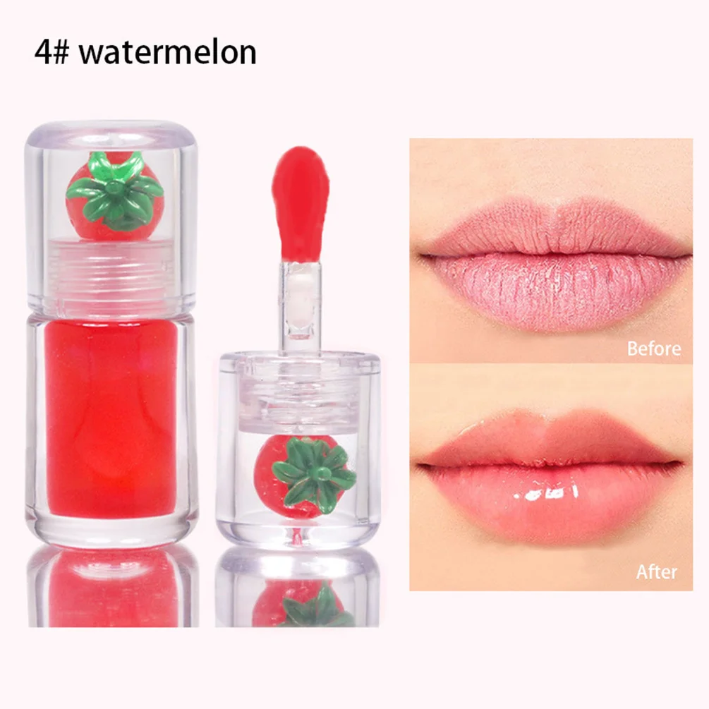 Private Label Plumping Lip Oil Wholesale Cute Lid Hydrating Nourishing Long-lasting Brighten Custom Makeup Transparent Tube