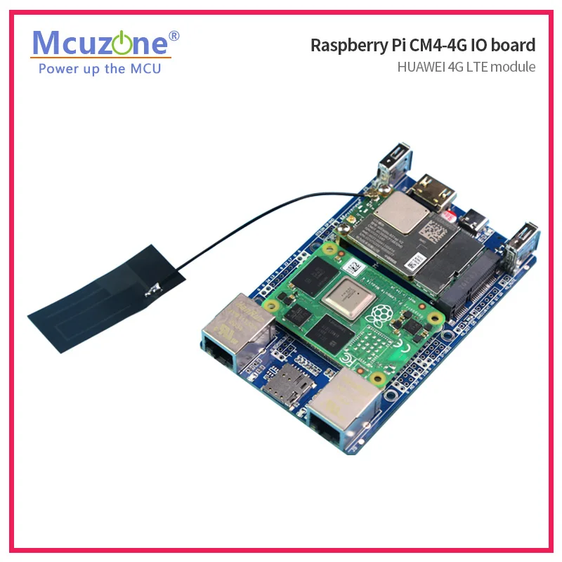 لوحة النبض Raspberry Pi CM4-4G Dual Giga Ethernet وحدة 4G LTE