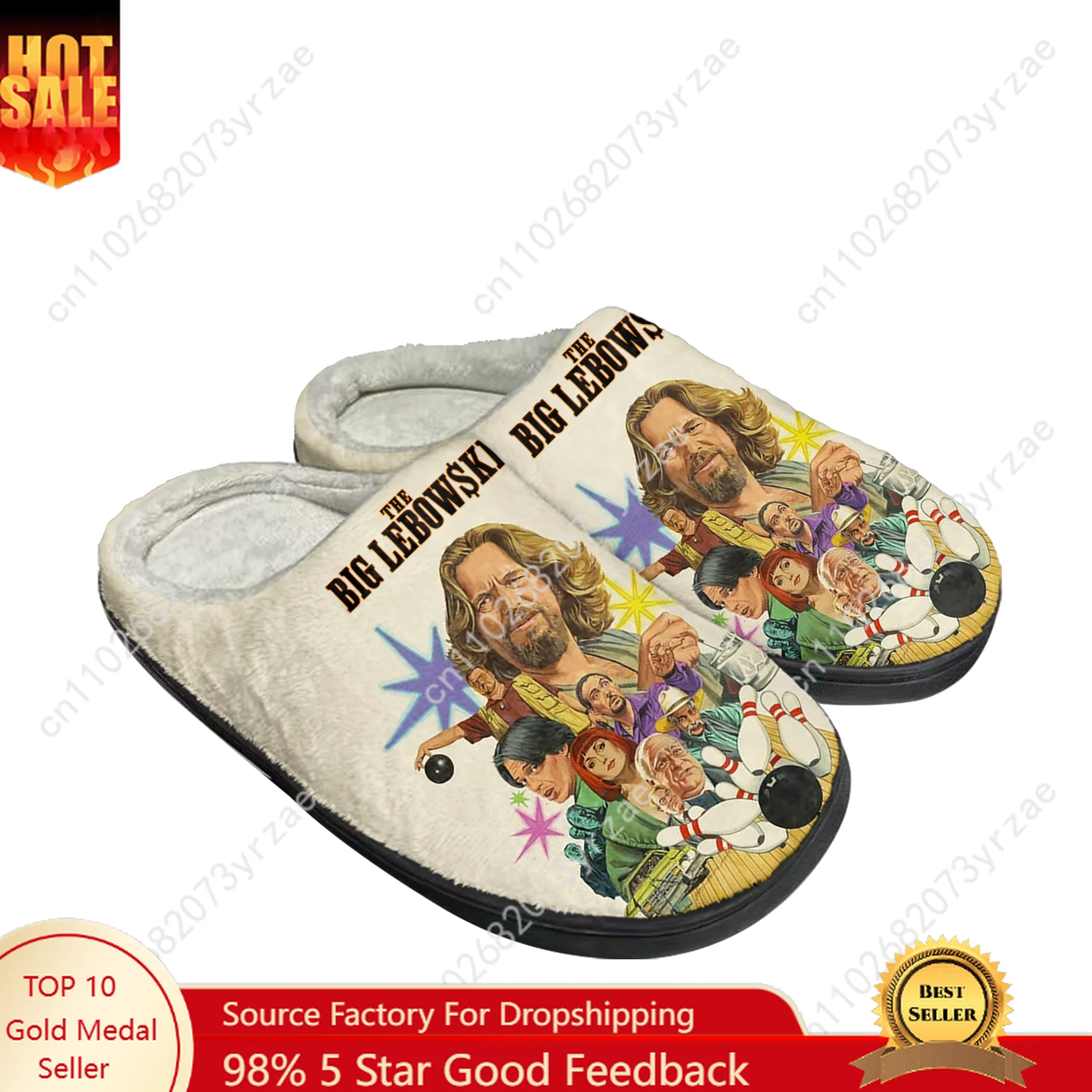

The Big Lebowski Cotton Shoe Family Slipper Men Women Teenagers High Quality Plush Indoor Casual Warm Shoes Customize Slipper