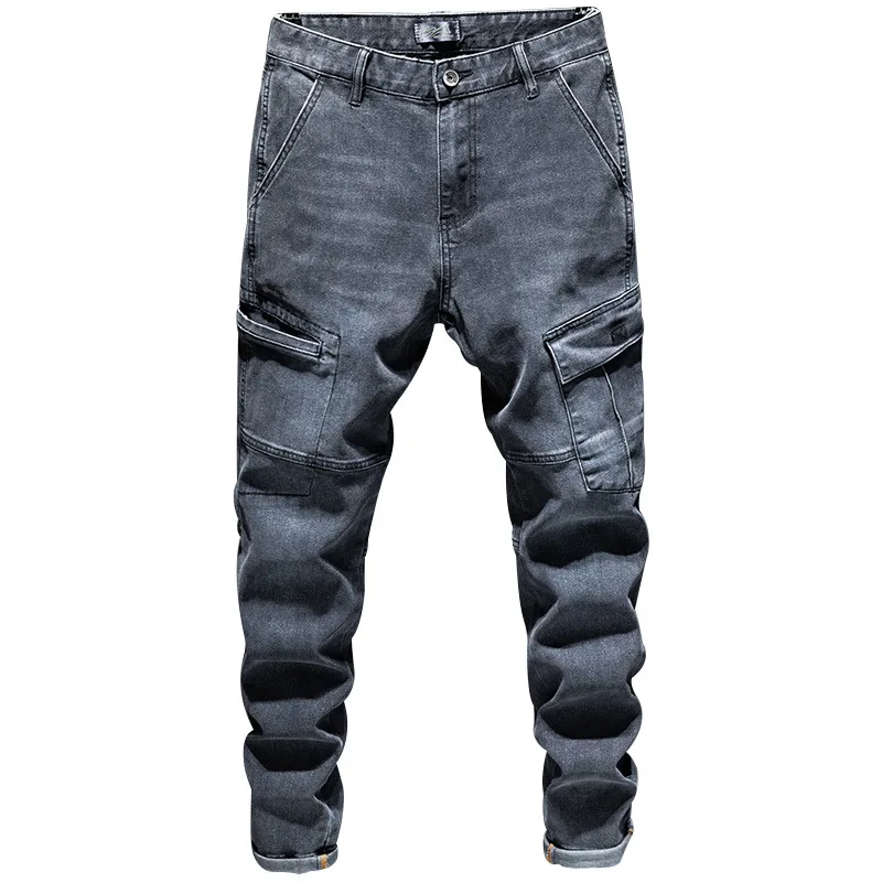 

Loose Big Size Jeans Men's Baggy Denim Pants Hiphop Leisure Men Clothing Fatify Cargo Trousers Plus Size 42 Male Bottoms