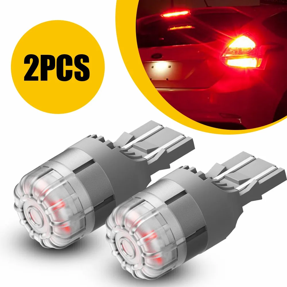 

AUXITO 2Pcs 7443 LED Red Brake Light T20 W21W W21/5W 7440 WY21W LED Bulb Lamp Signal Lights For Toyota Nissan Sentra Mazda Honda
