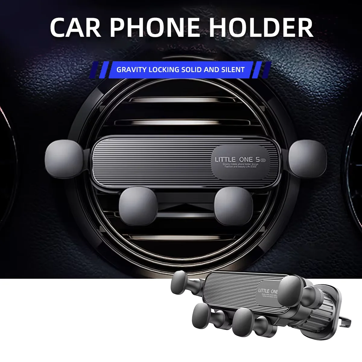 

1PCS Gravity Car Phone Holder Air Vent Mount Universal Shockproof GPS Stand For 4.7-7 Inch Mobile Phone Car Cradle Holder Stand