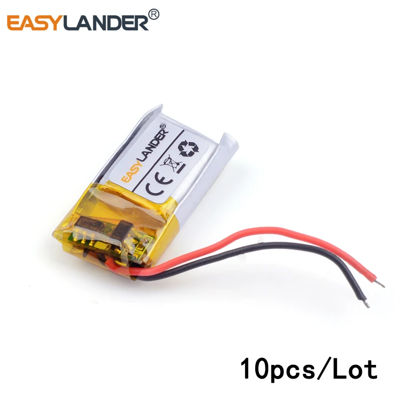 

10pcs /Lot 3.7v lithium Li ion polymer rechargeable battery 381120 50mAh for bluetooth MP3,MP4 lithium battery