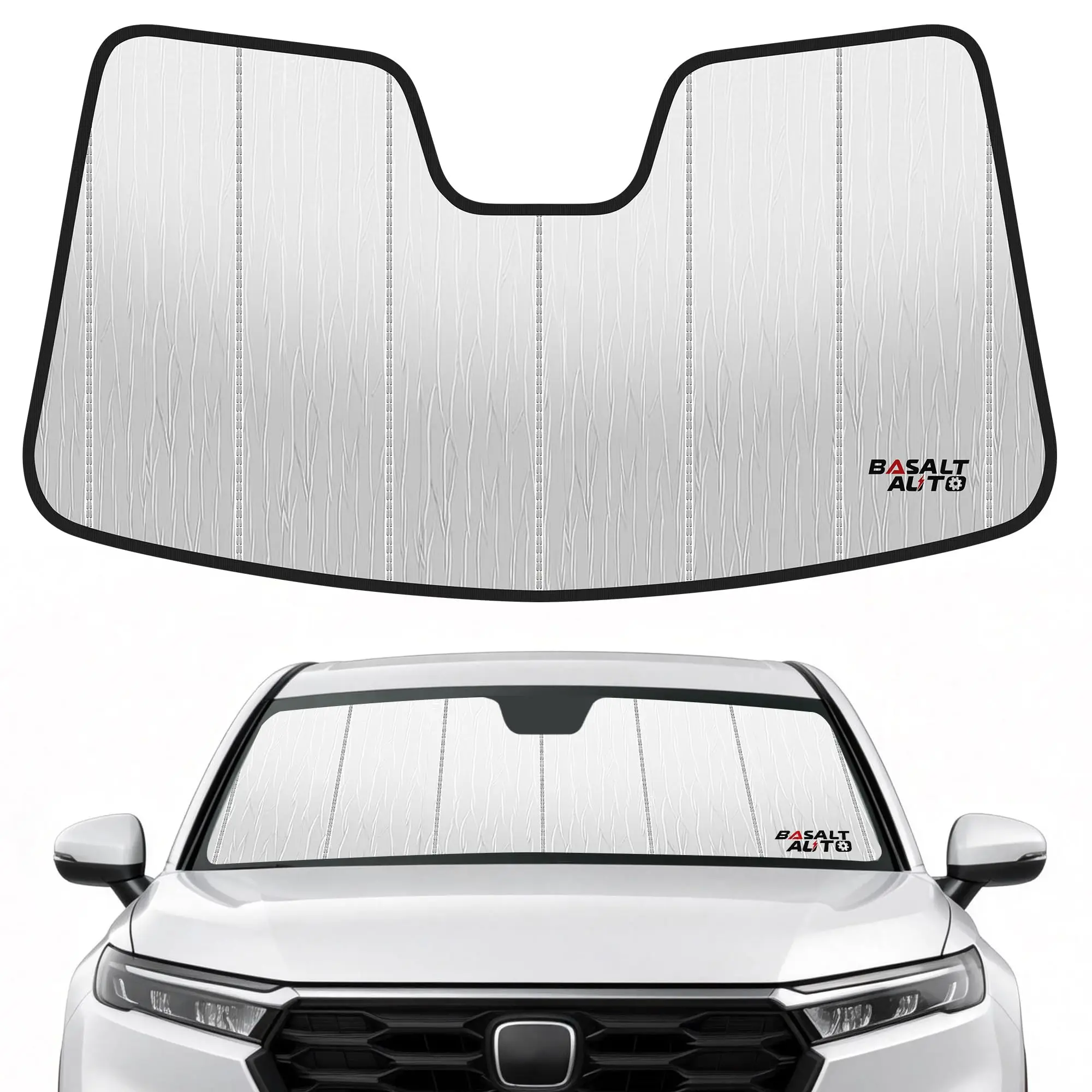 

Foldable Silver Reflective Windshield Sunshade For 2023-2026 Honda CR-V Front Window Protector With Storage Bag