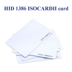 10-100 Pcs HID Corporation 1386 ISOProx II 125KHz 26Bit PVC Gloss Finish Imageable Proximity Access Card RFID ID NFC Tag Token